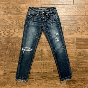 Super Stretch ripped jeans with button fly